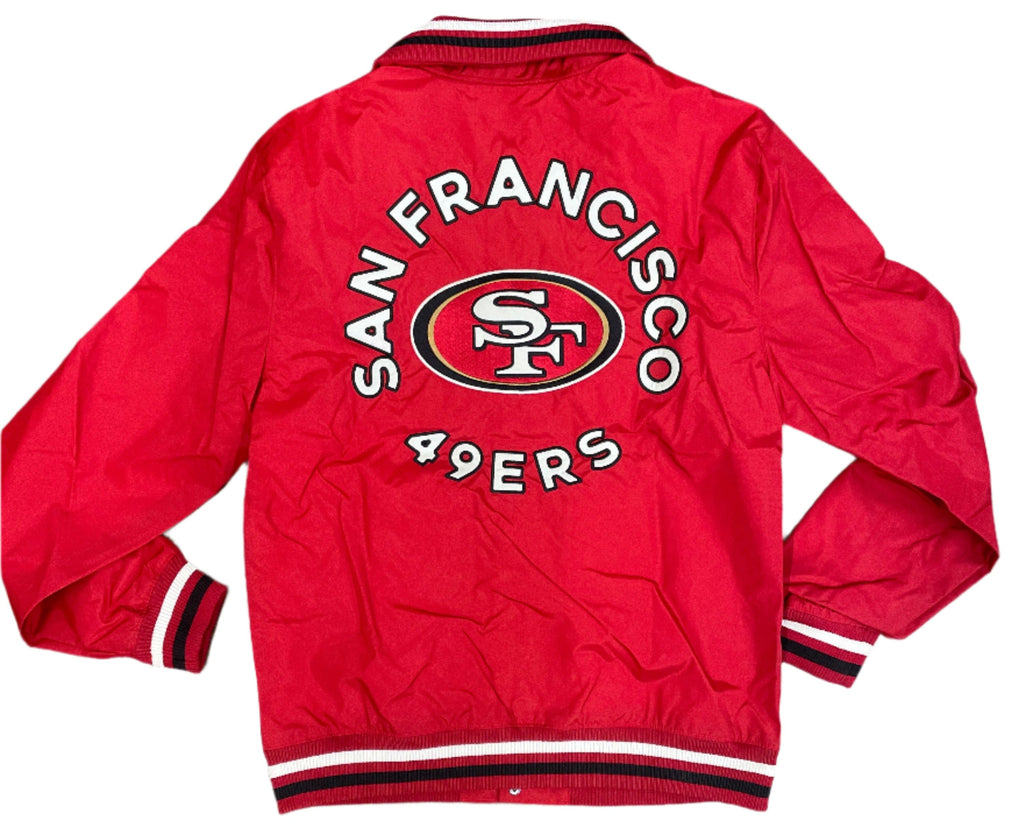 New Era Men San Francisco 49ers Throwback Jacket product image 2, provided for visual reference and product detail review
