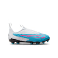 Nike Jr. Phantom GX Academy MG-BALTIC BLUE/PINK BLAST-WHITE-LASER BLUE product image 1, provided for visual reference and