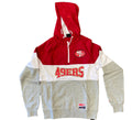 New Era Men San Francisco 49ers 1/4 Zip Hoodie product image 1, provided for visual reference and product detail review