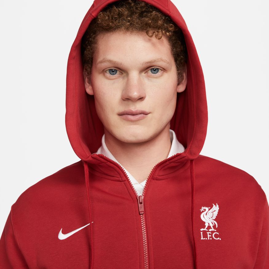 Nike Liverpool FC Club Fleece Men Full-Zip Hoodie product image 3, provided for visual reference and product detail review