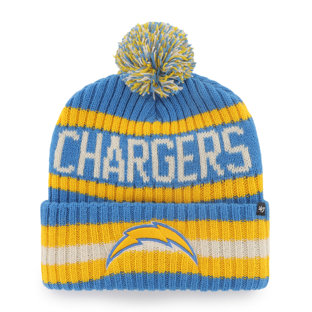 Los Angeles Chargers 47 Brand Blue Raz Bering Cuff Knit product image 1
