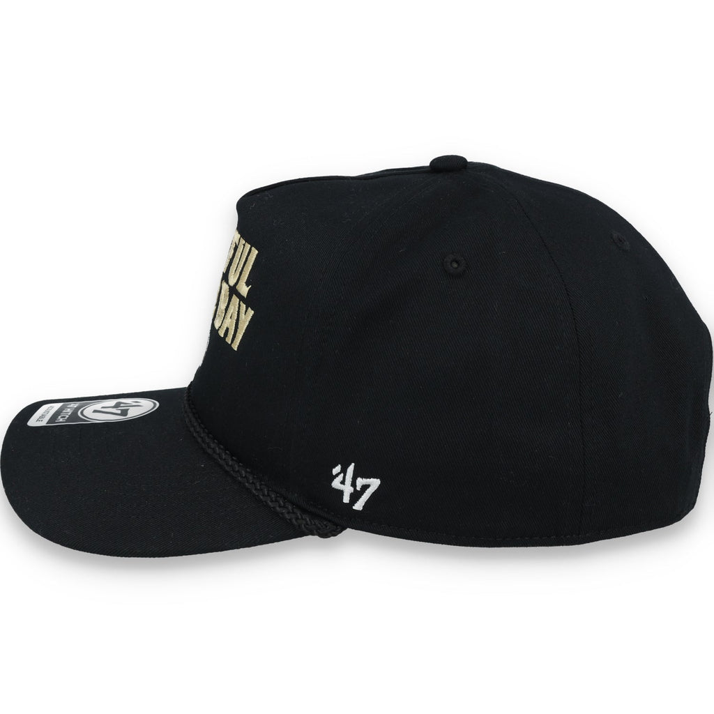 '47 Brand San Francisco 49ers Rope Hitch Adjustable Hat - Black product image 3, provided for visual reference and product