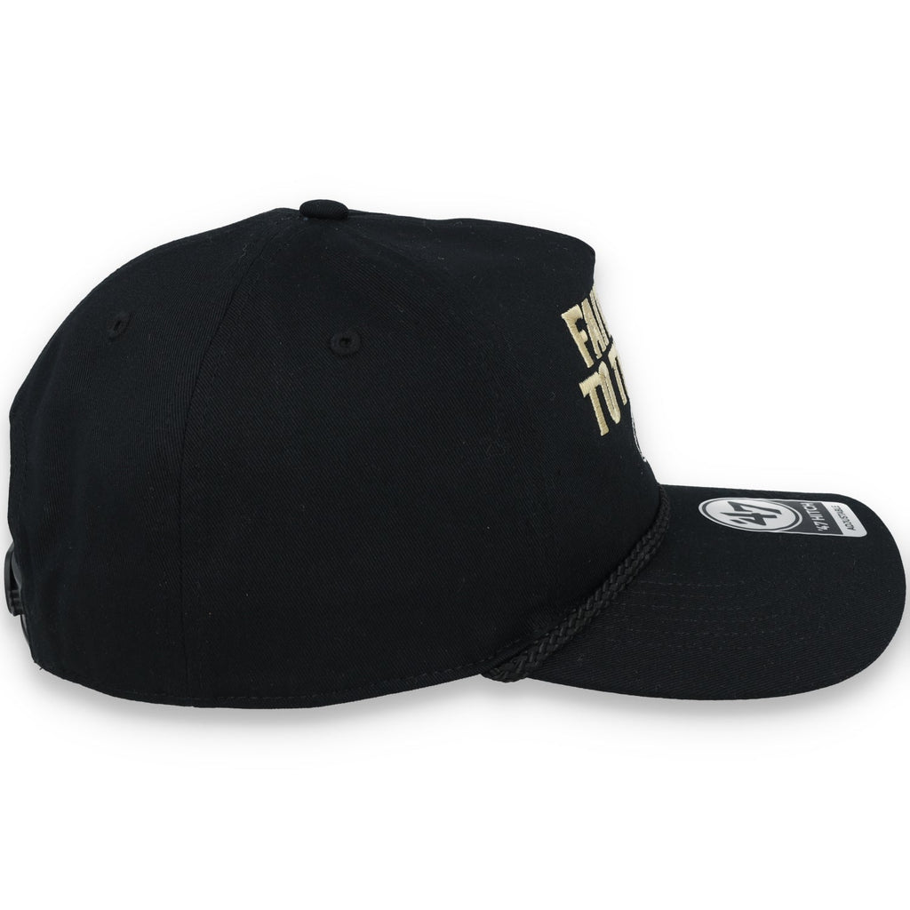 '47 Brand San Francisco 49ers Rope Hitch Adjustable Hat - Black product image 5, provided for visual reference and product