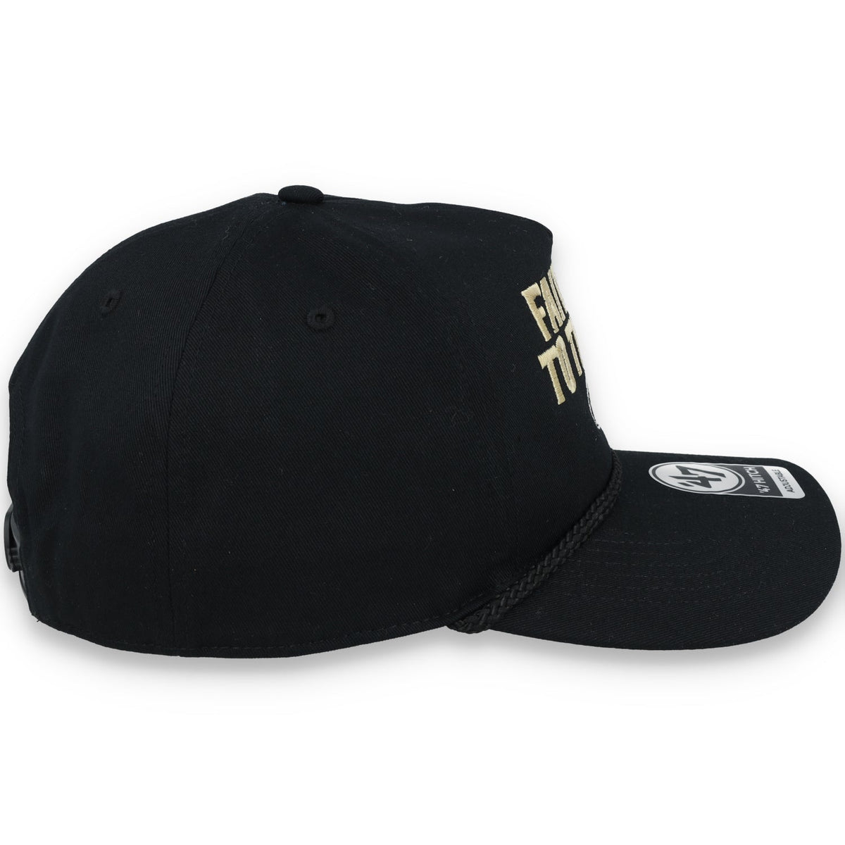 '47 Brand San Francisco 49ers Rope Hitch Adjustable Hat - Black product image 5, provided for visual reference and product