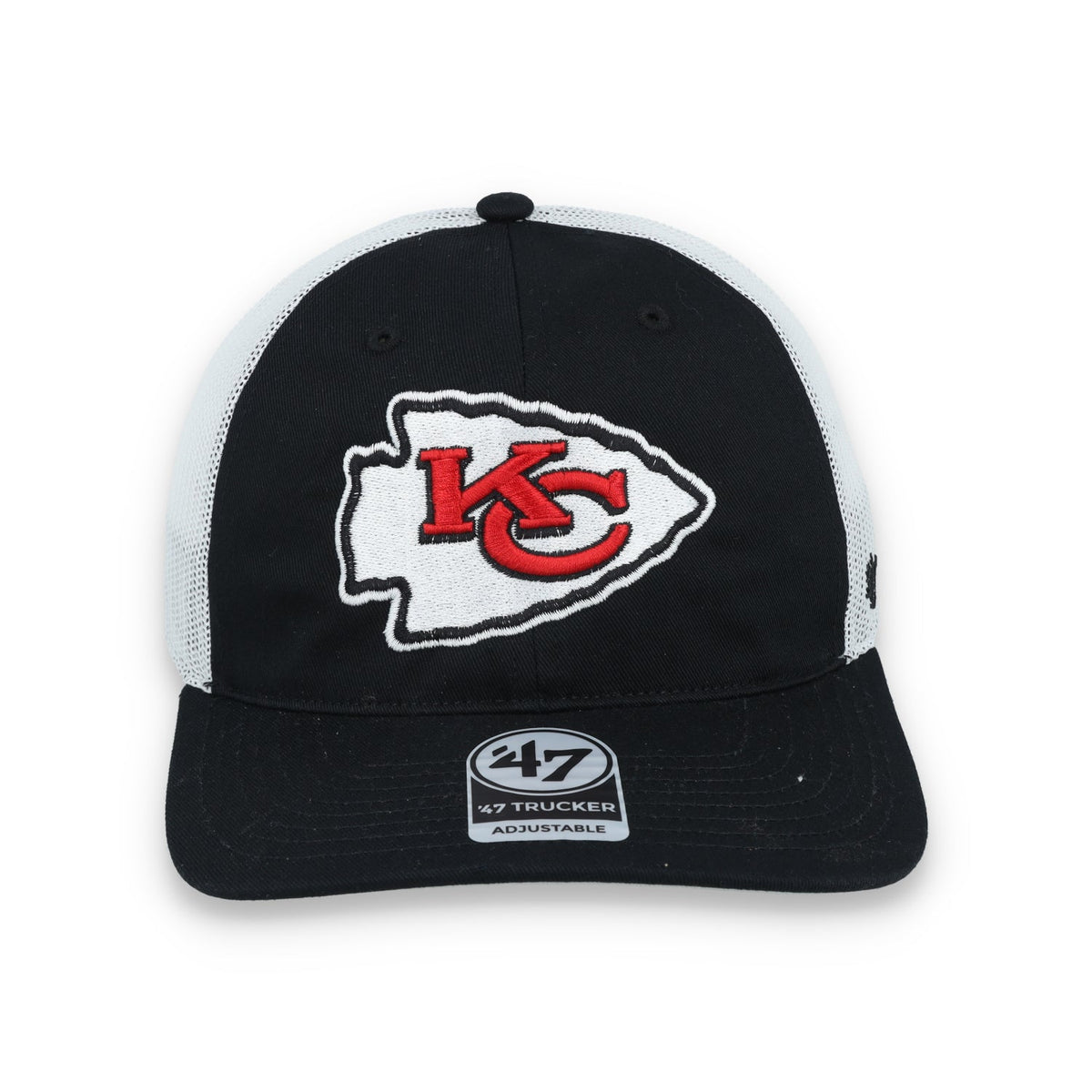 '47 Brand Kansas City Chiefs Trucker Snapback Hat product image 2, provided for visual reference and product detail review