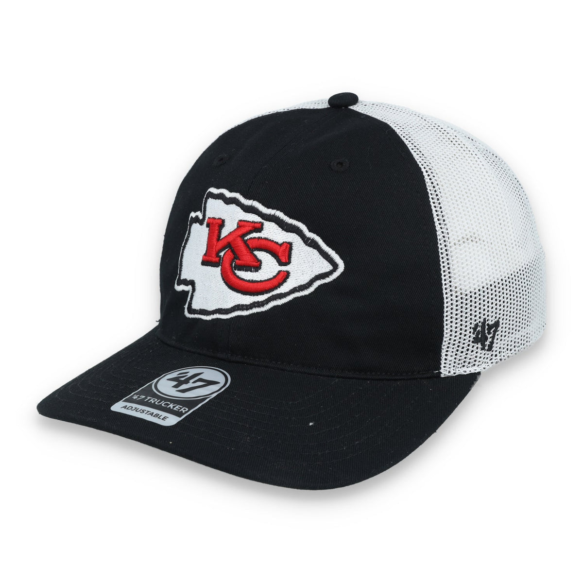 '47 Brand Kansas City Chiefs Trucker Snapback Hat product image 3, provided for visual reference and product detail review