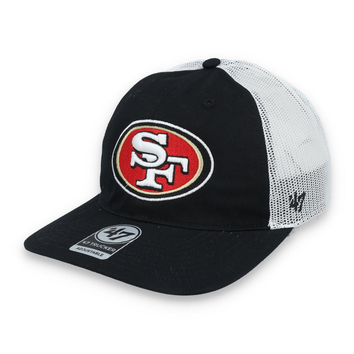 '47 Brand San Francisco 49ers MVP Trucker Snapback Hat product image 3, provided for visual reference and product detail