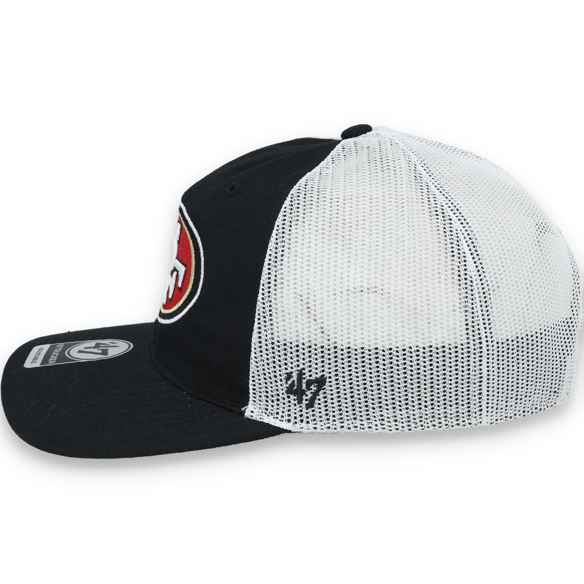 '47 Brand San Francisco 49ers MVP Trucker Snapback Hat product image 4, provided for visual reference and product detail