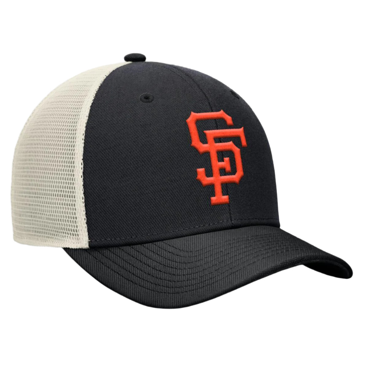 Nike San Francisco Giants RISE Trucker Hat product image 1, provided for visual reference and product detail review