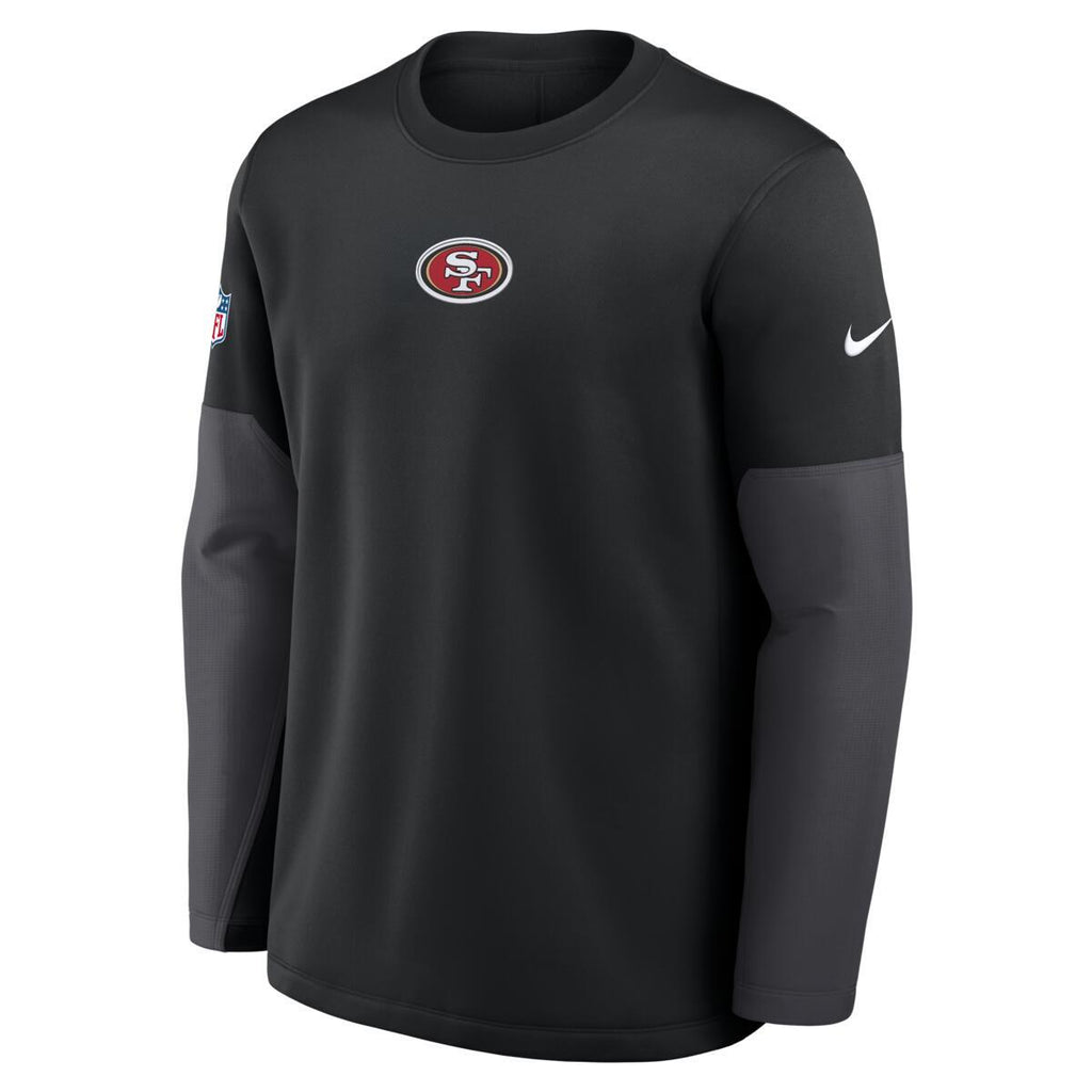Nike San Francisco 49ers Sideline Scripted to Win Performance Crew product image 1, provided for visual reference and