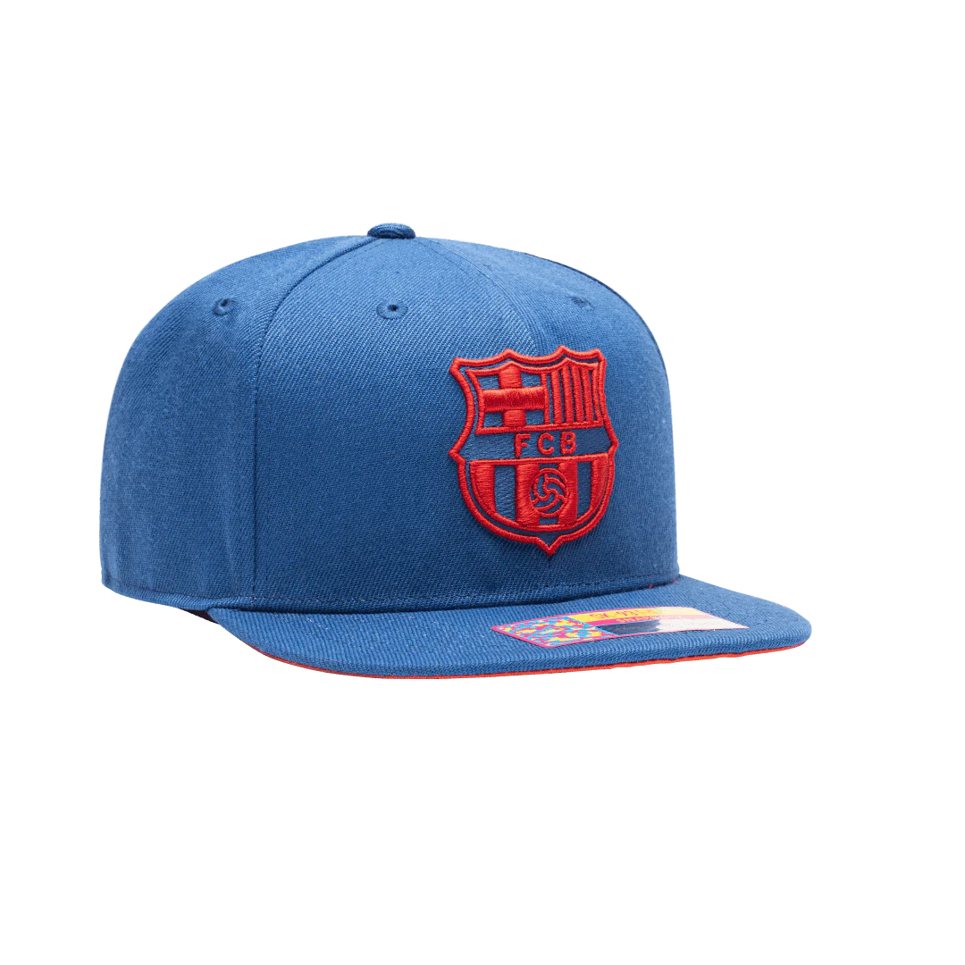 Fan Ink FC Barcelona Crayon Snapback Hat product image 4, provided for visual reference and product detail review