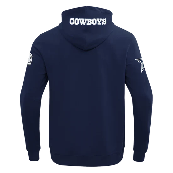 Pro Standard Men Dallas Cowboys Classic Wind Suit Woven Full-Zip-Navy product image 2, provided for visual reference and