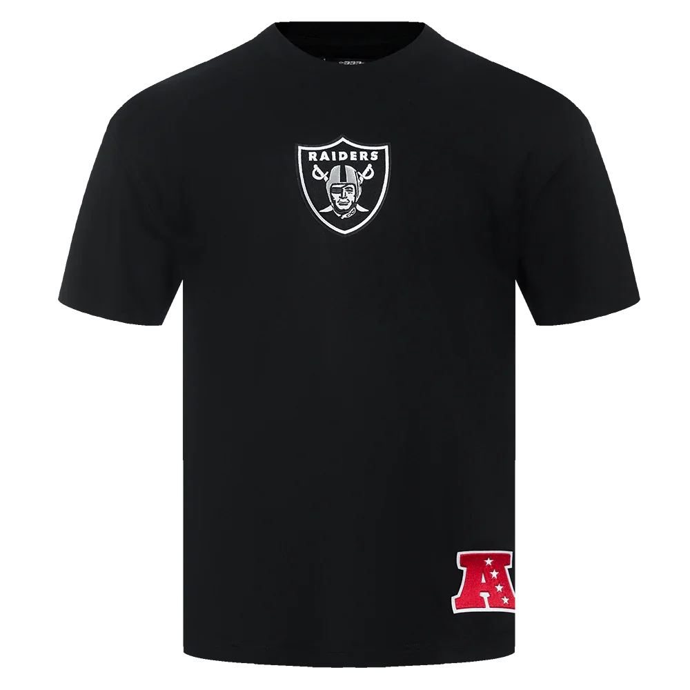 Pro Standard Las Vegas Raiders Wingspan T-Shirt-Black product image 1, provided for visual reference and product detail