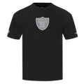 Pro Standard Las Vegas Raiders Reverse French Terry Cotton Jersey Drop T-Shirt-Black product image 1, provided for visual