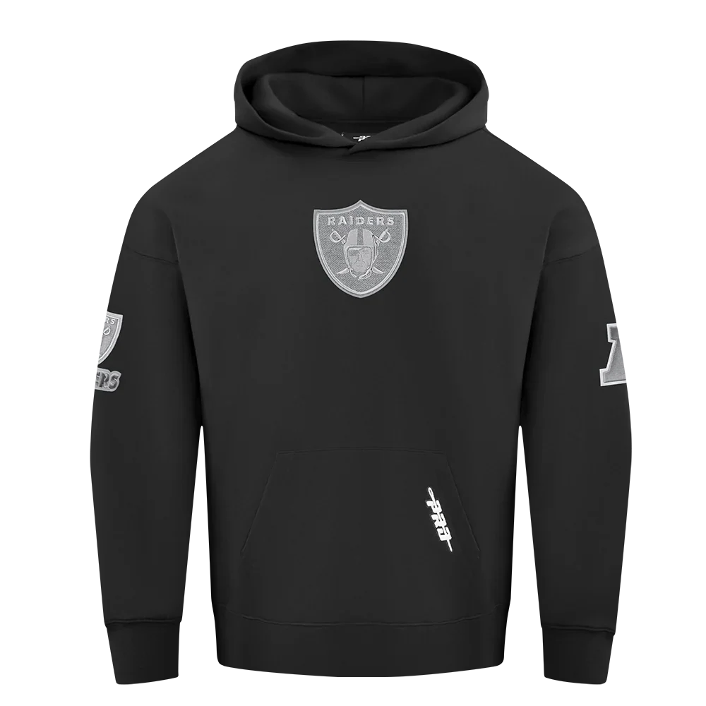 Pro Standard 'Las Vegas Raiders French Terry Drop Shoulder Hoodie-Black product image 1, provided for visual reference and