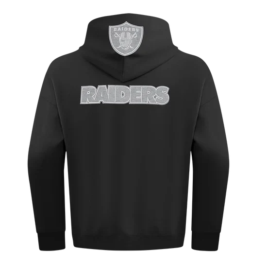 Pro Standard 'Las Vegas Raiders French Terry Drop Shoulder Hoodie-Black product image 2, provided for visual reference and