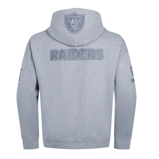 Pro Standard 'Las Vegas Raiders French Terry Drop Shoulder Hoodie-Gray product image 2, provided for visual reference and