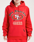 Pro Standards San Francisco 49Ers Old English Flc Po Hoodie-Red product image 1, provided for visual reference and product