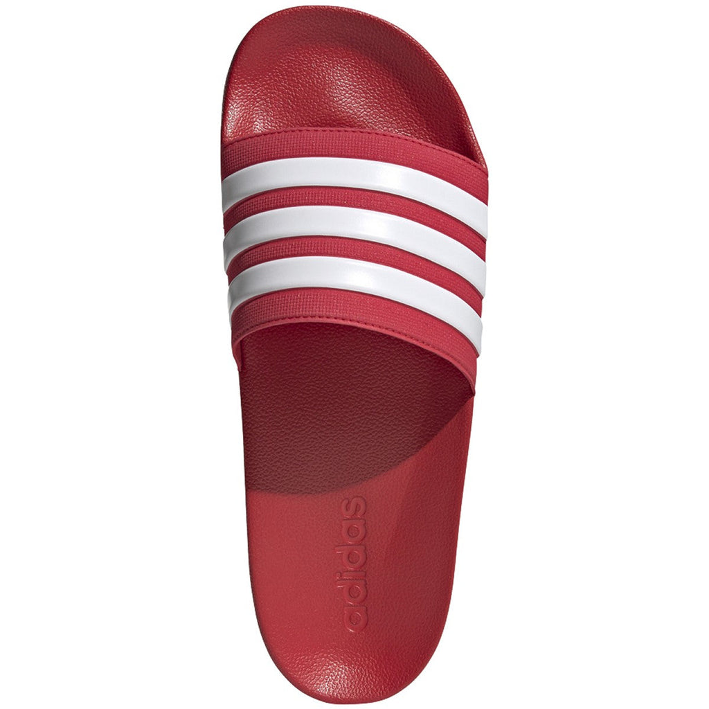 Adidas Adilette Shower Slides-Scarlet/White product image 2, provided for visual reference and product detail review