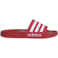 Adidas Adilette Shower Slides-Scarlet/White product image 1, provided for visual reference and product detail review