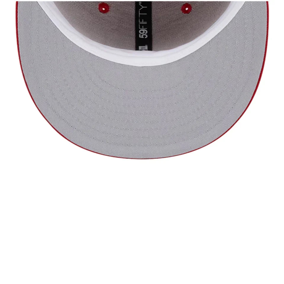 New Era Las Vegas Raiders Super Bowl XVIII 59FIFTY Fitted Hat- Scarlet/White product image 4, provided for visual reference