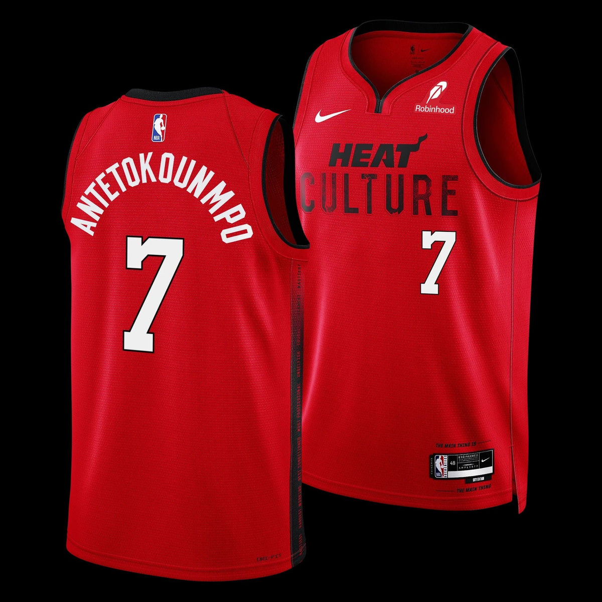 Giannis Antetokounmpo Miami Heat Culture Jersey - Blood Red product image 1