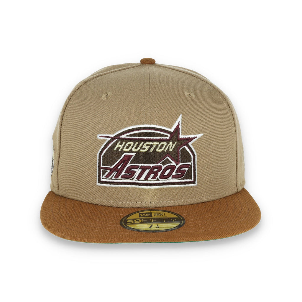 New Era Houston Astros Astrodome Side Patch 59FIFTY Fitted-Khaki product image 2, provided for visual reference and product