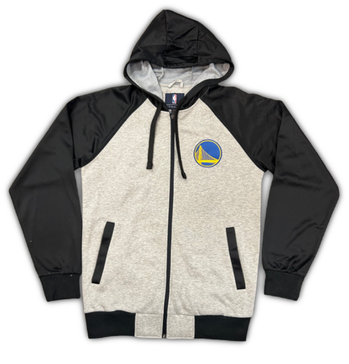 G-III Golden State Warriors Lightweight Jacket-Grey/Black product image 1, provided for visual reference and product detail