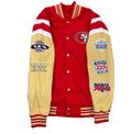 GIII Sports San Francisco 49ERS Game Score Commemorative Jacket product image 1, provided for visual reference and product