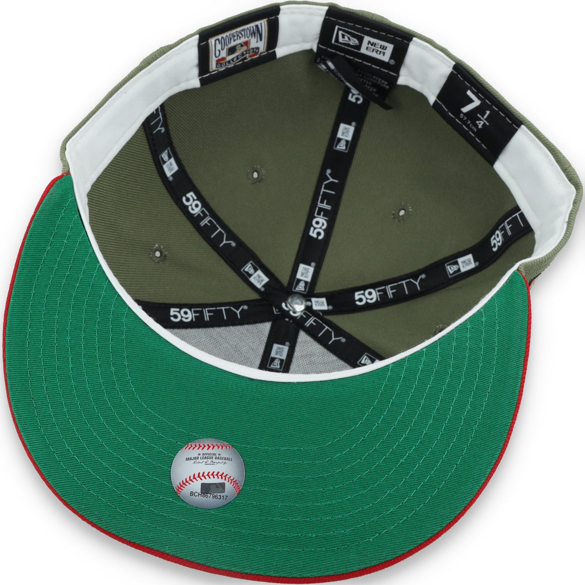 Houston All Star game Side Patch 59FIFTY Fitted Hat- Olive Green product image 7, provided for visual reference and product
