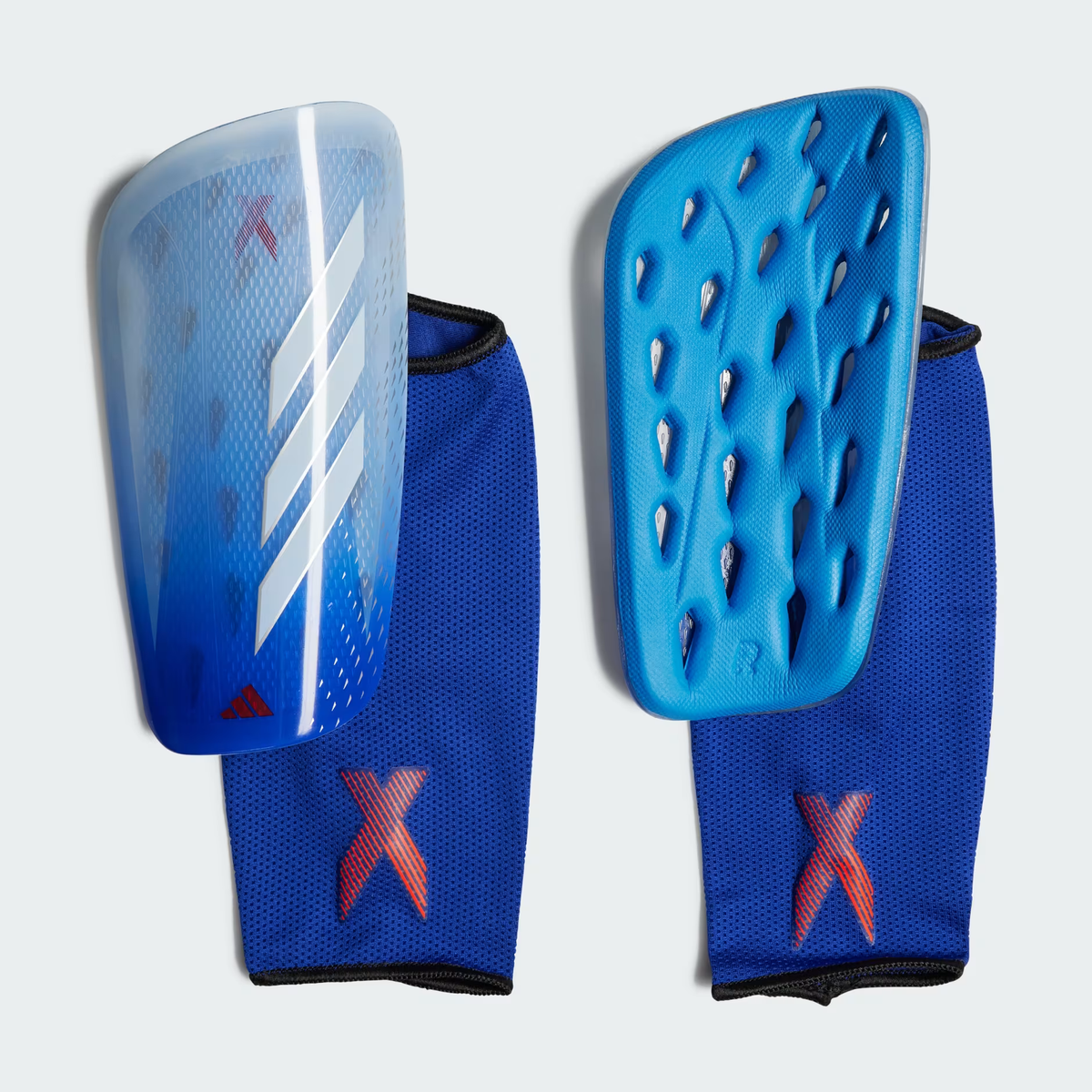 Adidas X Sg Slip-In Shinguards-Bliss Blue/White/Bright Royal product image 1, provided for visual reference and product