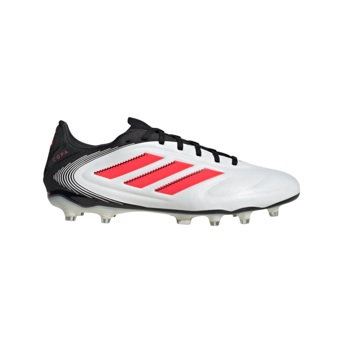 Adidas Copa Pure III Pro FG-White/Black/Lucid Red product image 1, provided for visual reference and product detail review