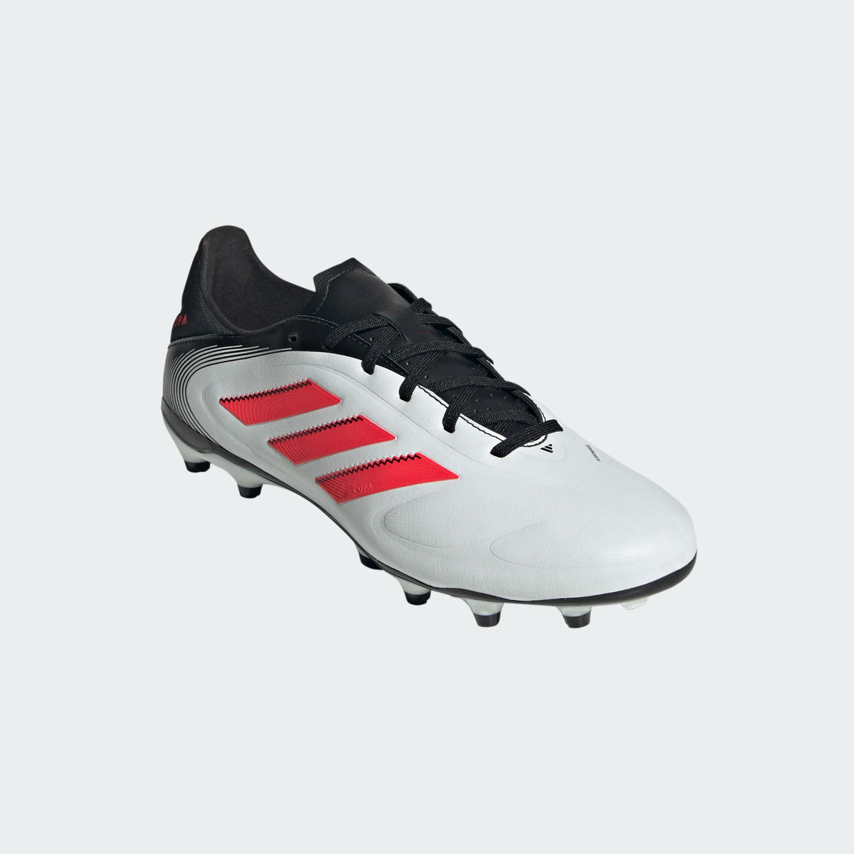Adidas Copa Pure III League FG/MG-White/Lucid Red/Black product image 3, provided for visual reference and product detail