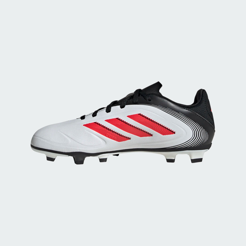 Adidas Jr Copa Pure III Club FG/MG-White/Lucid Red/Black product image 2, provided for visual reference and product detail