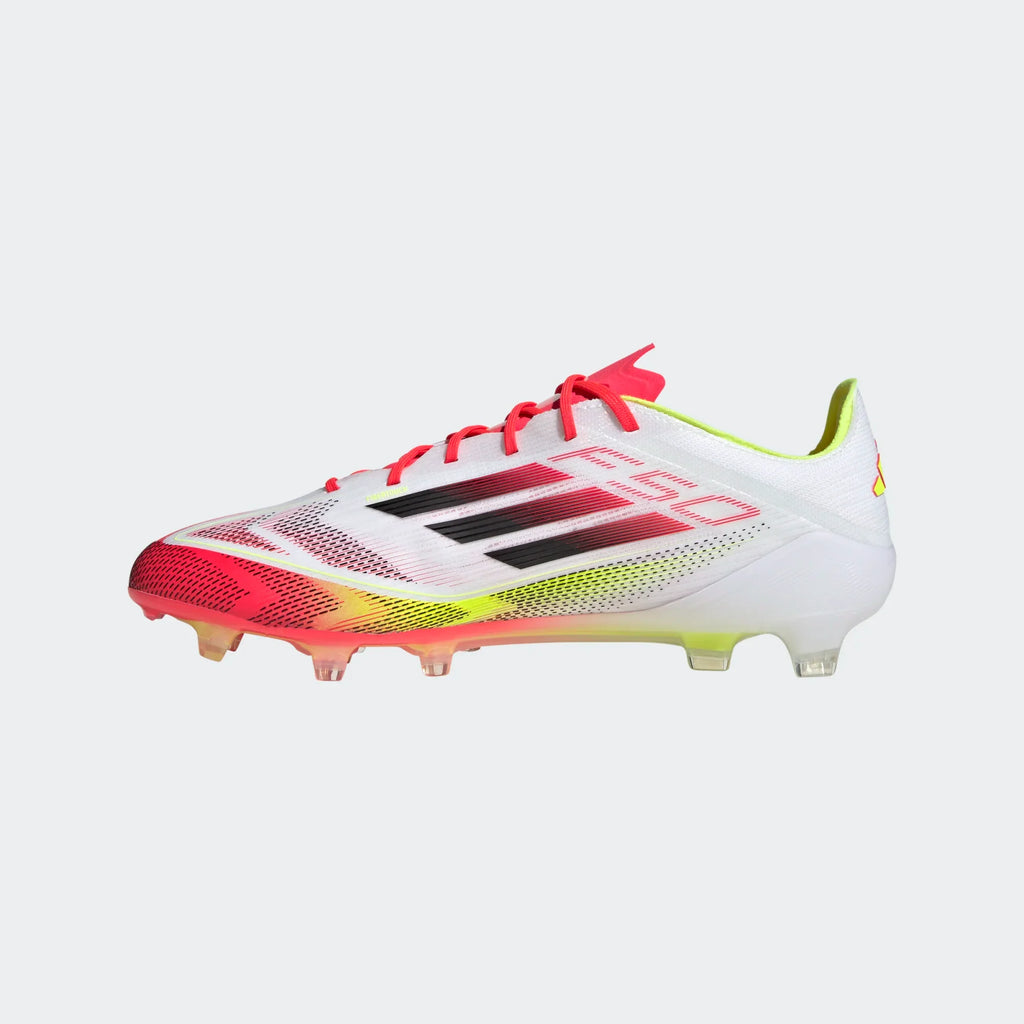 Adidas F50 Elite FG/MG-White/Lucid Red Volt product image 2, provided for visual reference and product detail review