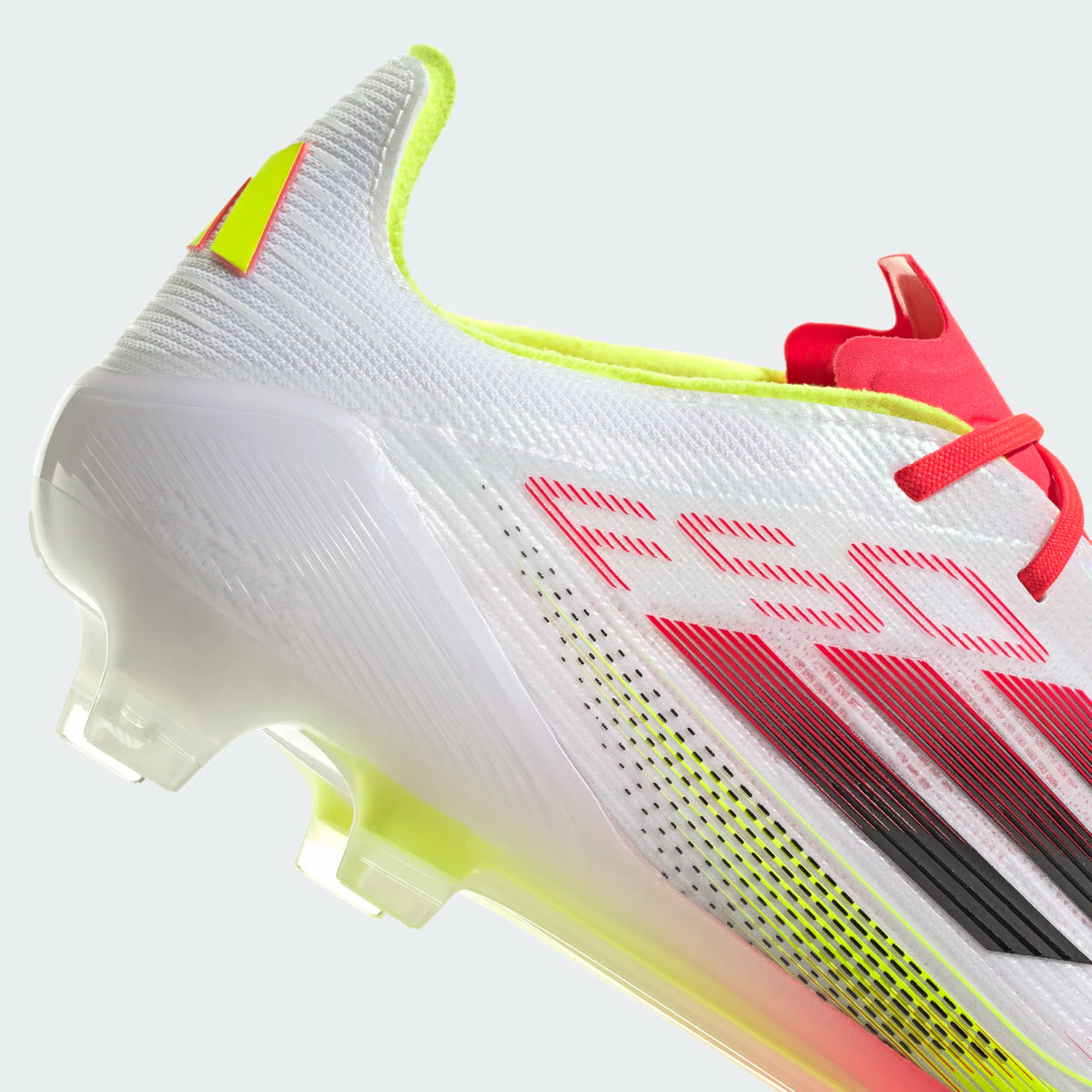 Adidas F50 Elite FG/MG-White/Lucid Red Volt product image 5, provided for visual reference and product detail review