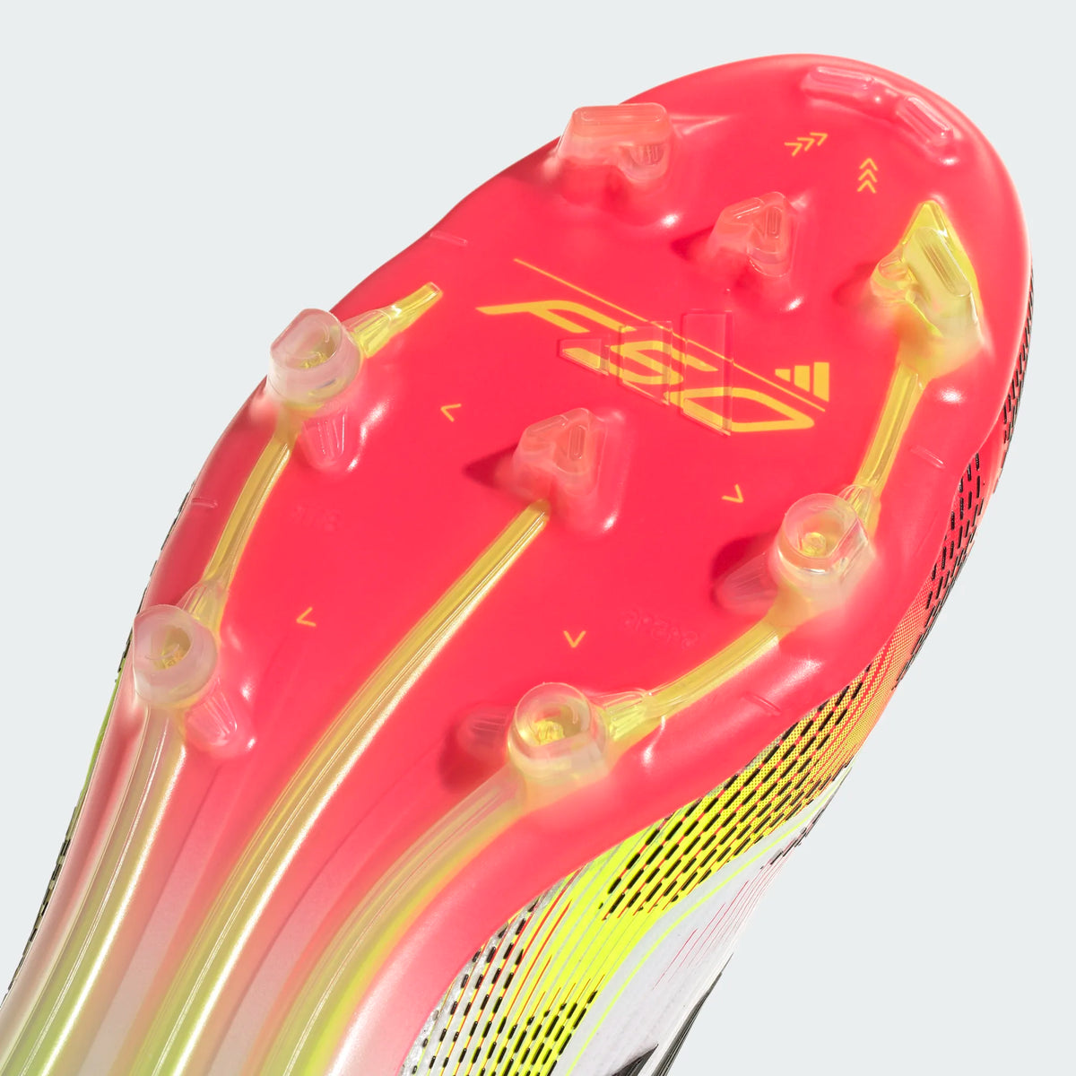 Adidas F50 Elite FG/MG-White/Lucid Red Volt product image 6, provided for visual reference and product detail review