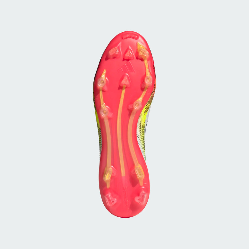 Adidas F50 Pro FG/MG-White/Lucid Red/Volt product image 6, provided for visual reference and product detail review