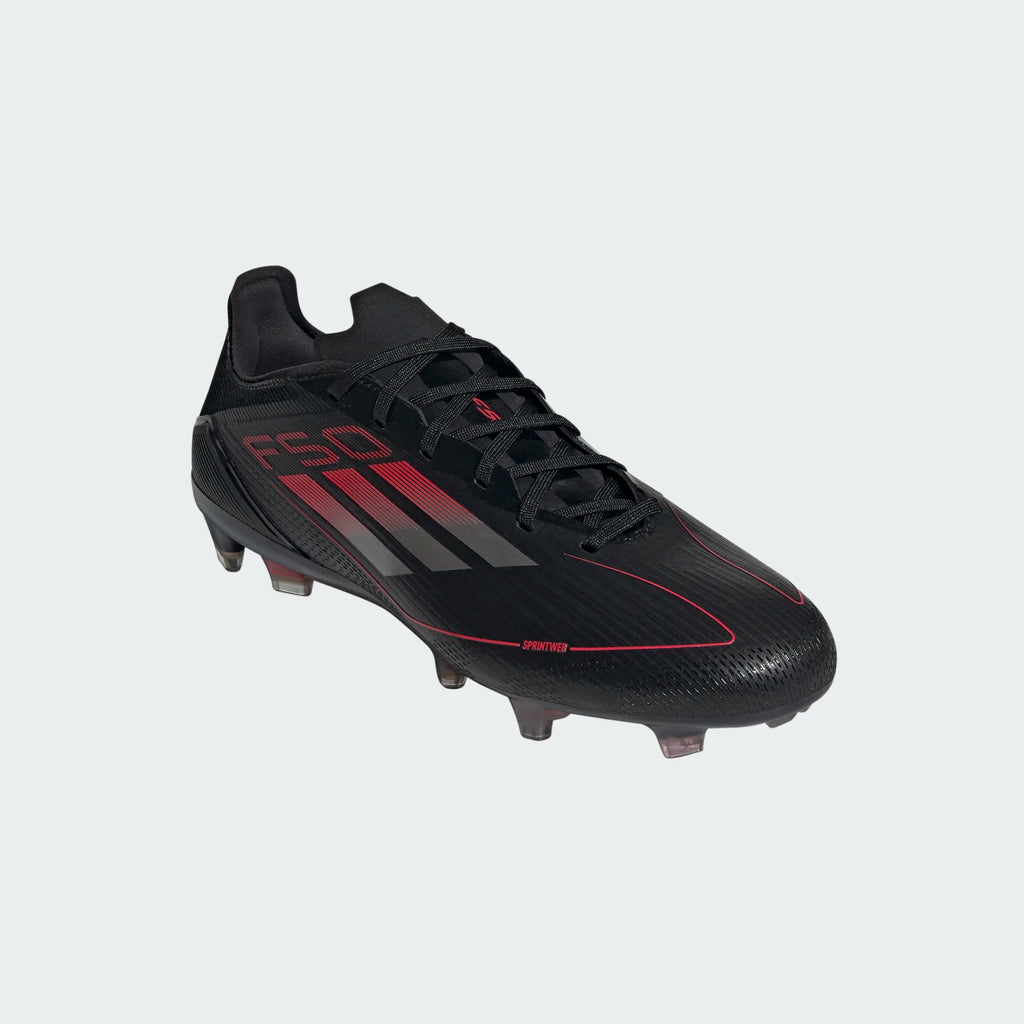 Adidas F50 Pro FG/MG-Black/Lucid Red product image 3, provided for visual reference and product detail review