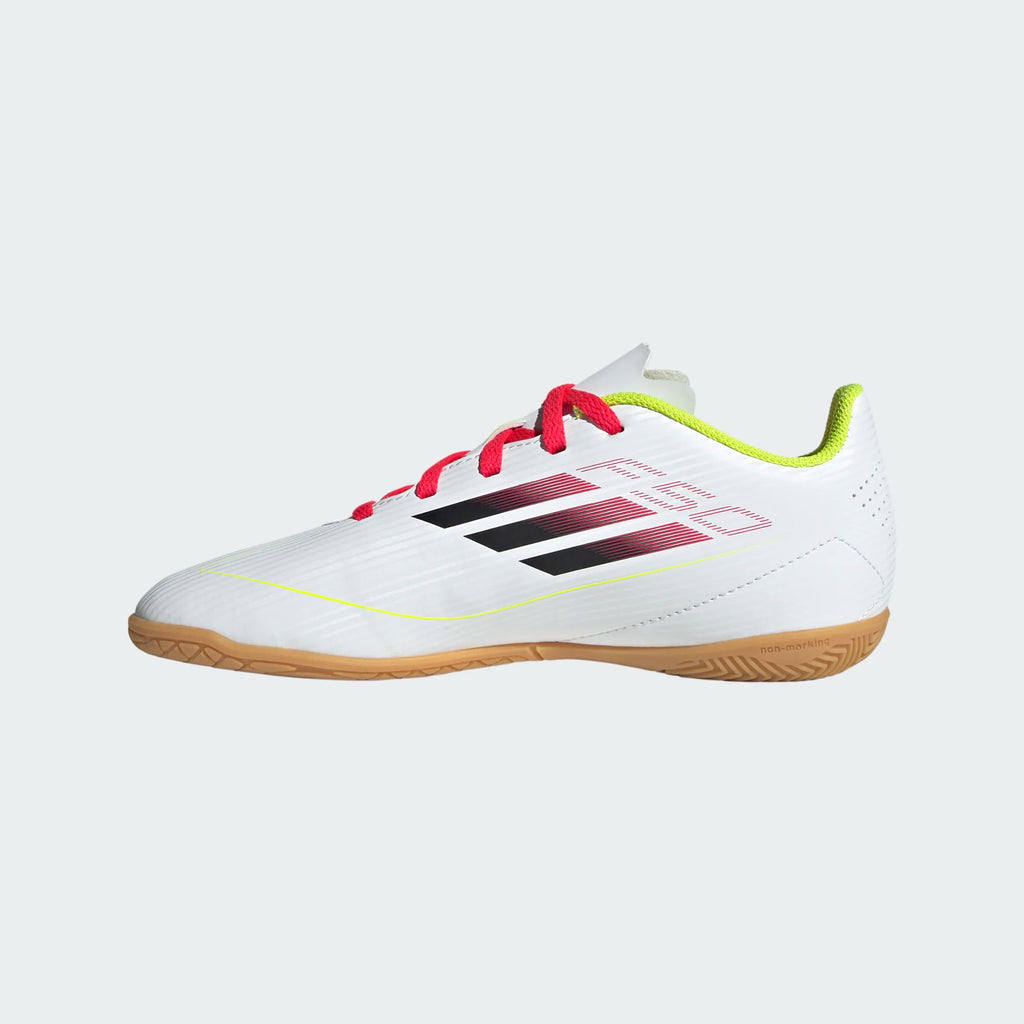 Adidas Jr F50 Club IC-White/Yellow/CBlack product image 2, provided for visual reference and product detail review