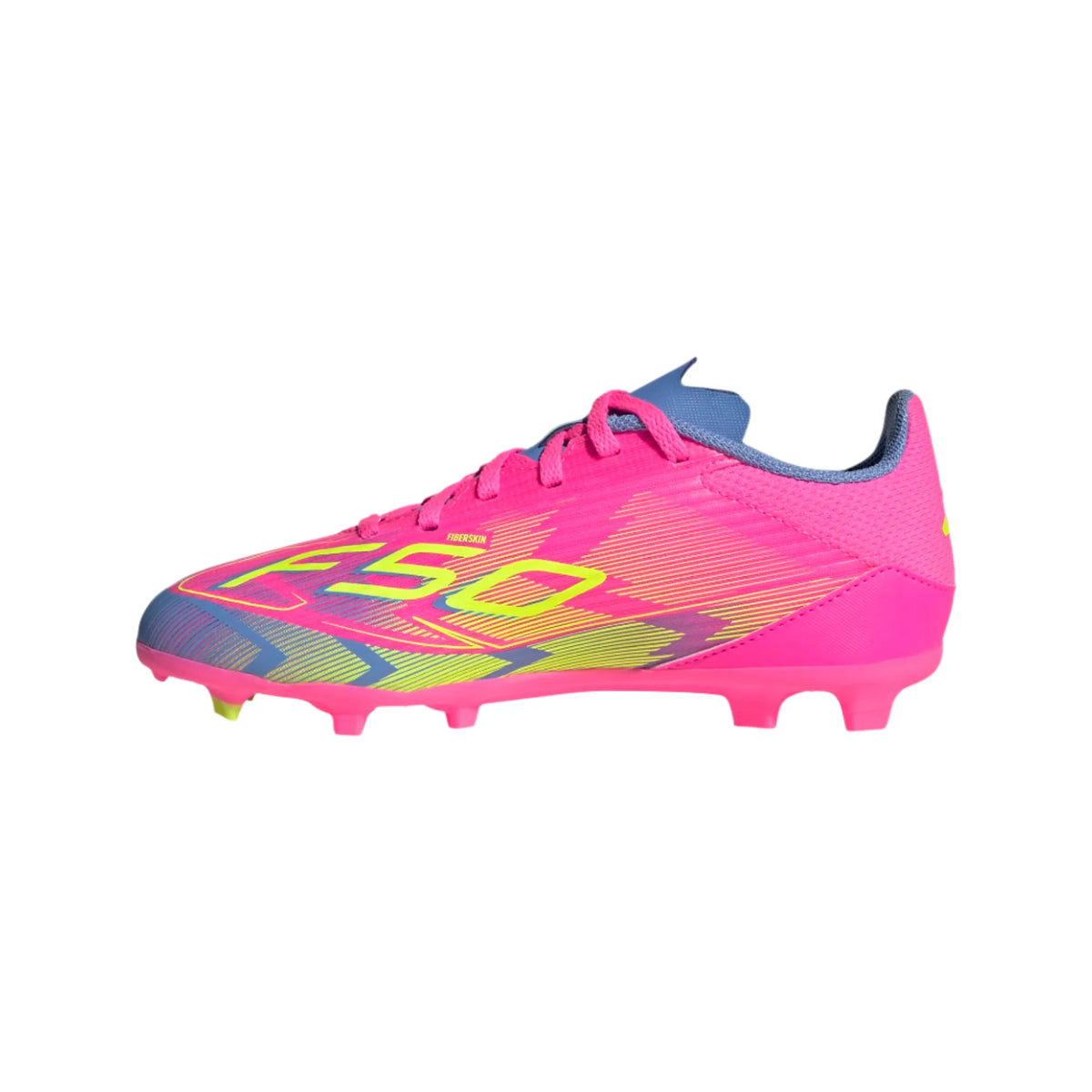 Adidas JR F50 League FG/MG- Lucid Pink product image 2, provided for visual reference and product detail review