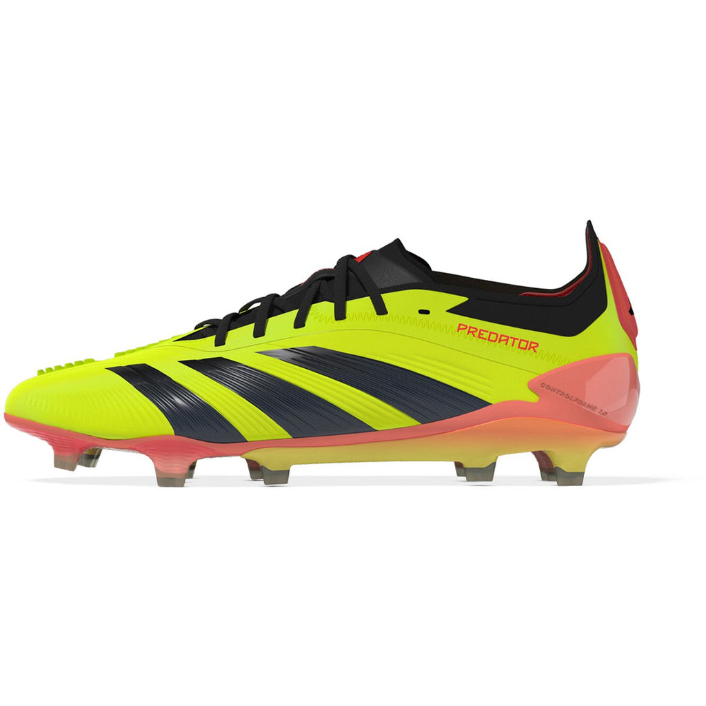 Adidas Predator Low Elite FG-TEAM SOLAR YELLOW 2/CORE BLACK/SOLAR RED product image 2, provided for visual reference and