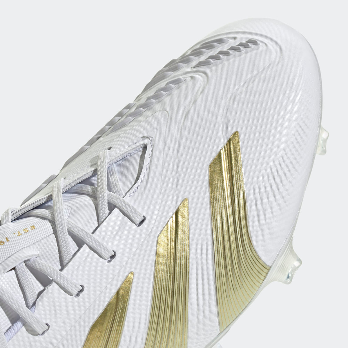 Adidas Predator Low Elite FG - White/Gold/White product image 6, provided for visual reference and product detail review