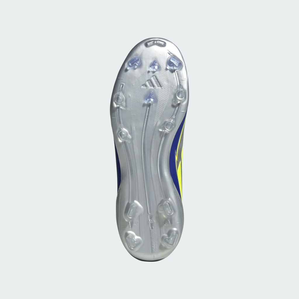 Adidas JR Messi F50 League FG/MG -Silver/Yellow/Blue product image 8, provided for visual reference and product detail review