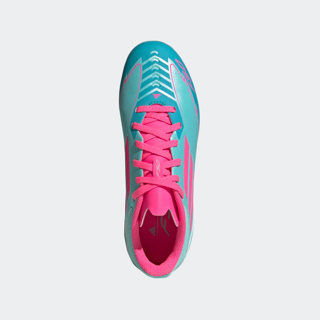 Adidas JR Messi F50 League FG/MG -Aqua/Lucid Pink product image 4, provided for visual reference and product detail review