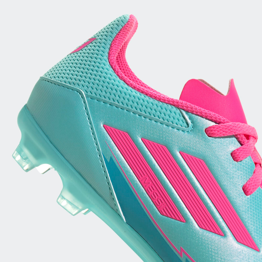 Adidas JR Messi F50 League FG/MG -Aqua/Lucid Pink product image 7, provided for visual reference and product detail review