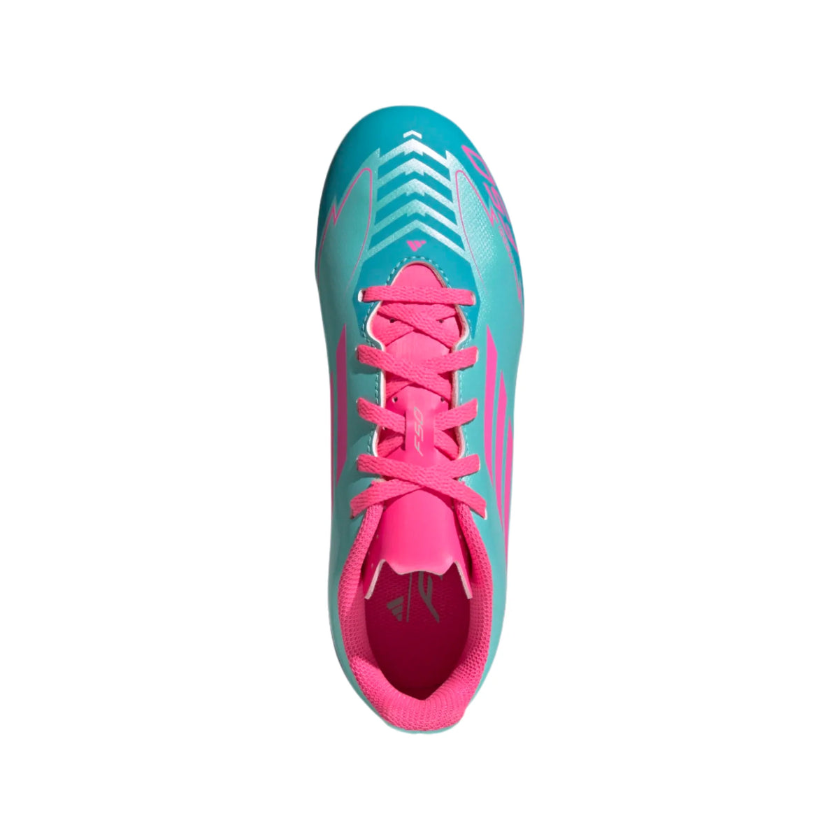 Adidas JR Messi F50 Club FXG FG/MG-Aqua/Lucid Pink product image 5, provided for visual reference and product detail review