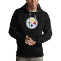 Pittsburgh Steelers Antigua Men’s Black Victory Pullover product image 1