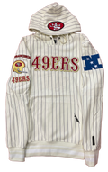 Pro Standards San Francisco 49ers Retro Classic Pinstripe Hoodie-Neutral product image 1, provided for visual reference and