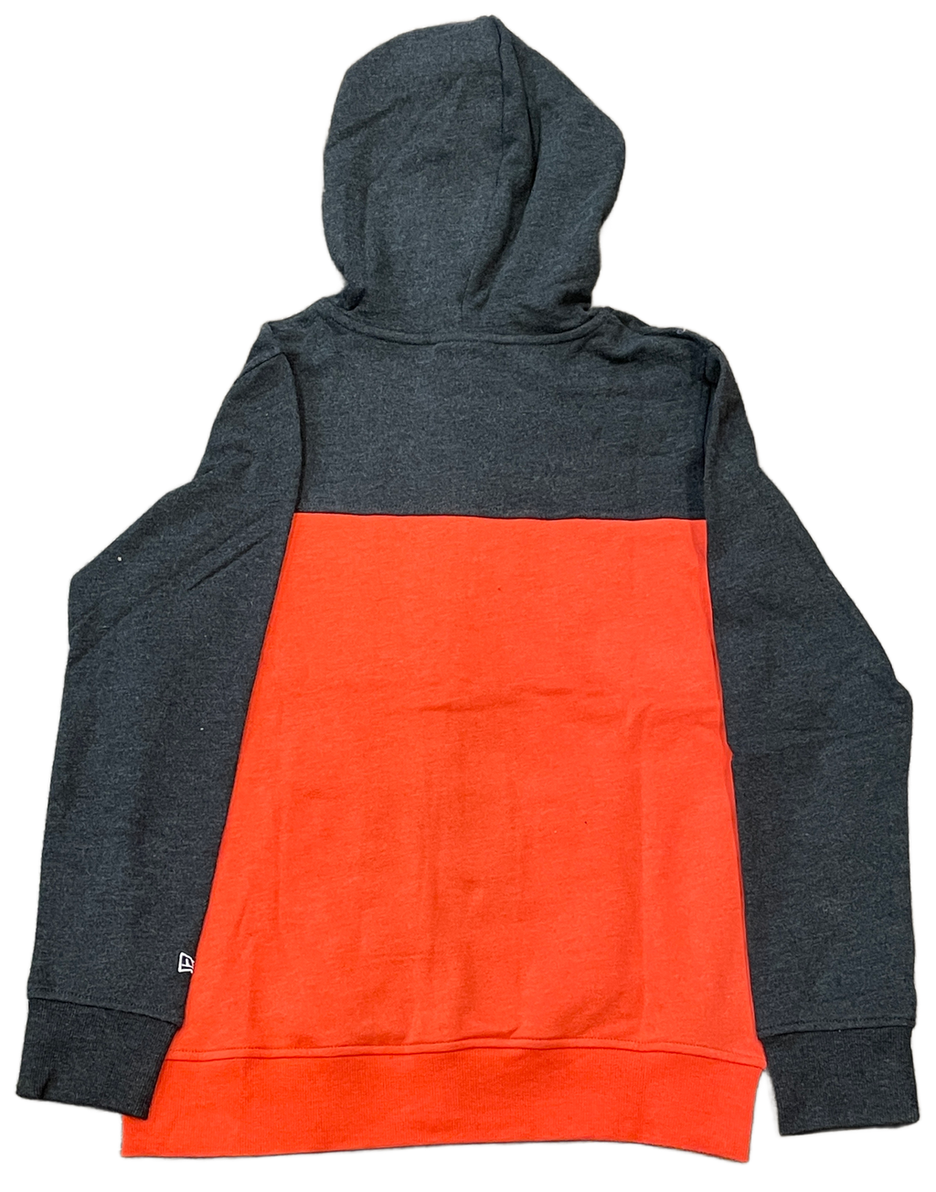 New Era Women San Francisco Giants Colorblock Full-Zip Hoodie-Heather Black product image 2, provided for visual reference